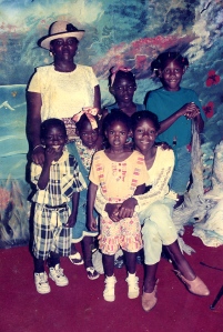 Mom with her 5 kids and a friend's child. I'm the one in the center back - obviously!